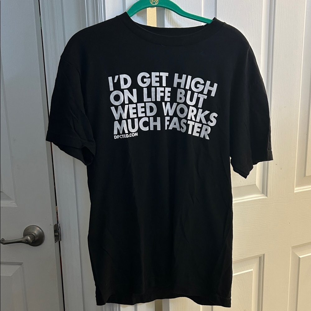 Cannabis Black Graphic Tee